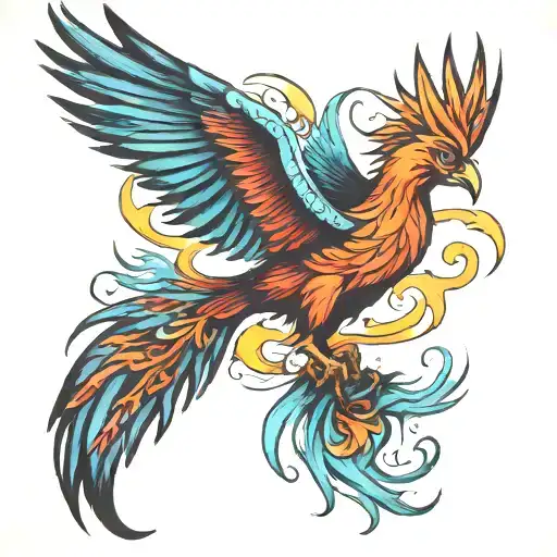 Pheonix Rebirth In Color