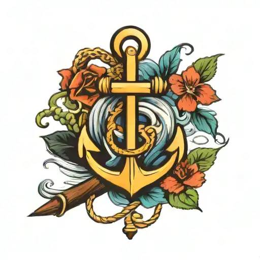 Navy Anchor And Compus World Travel