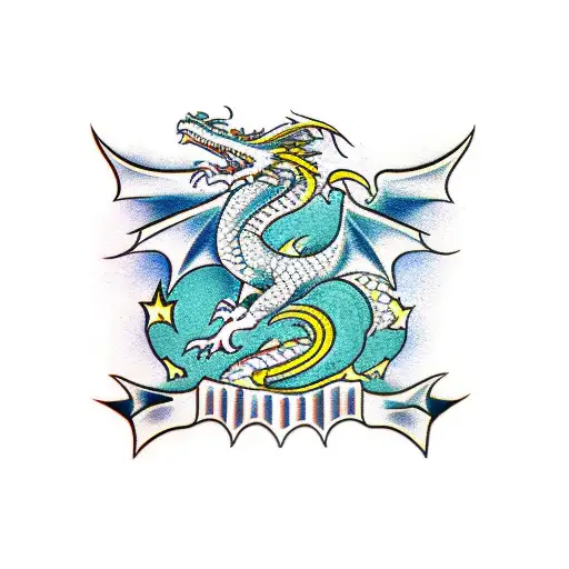 Dragon With A Slovenian Flag