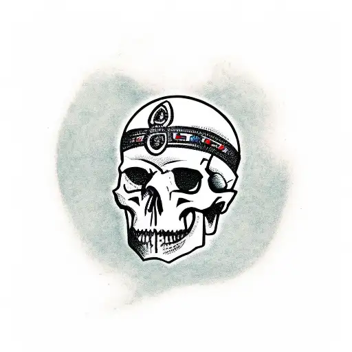 Dagger That Goes Through Skull Under Templar Helmet