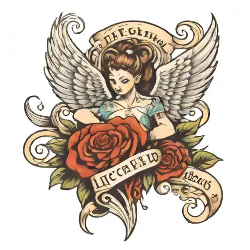 The Name Litchfield Wrote In The Font Angel Wish