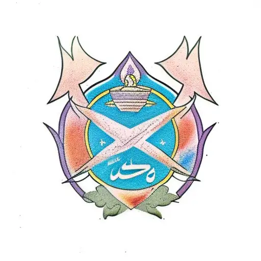 Olive Branch With Arabic Caligraphy