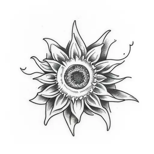 Sunflower In A Heart