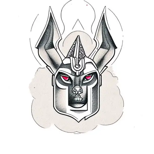 Anubis Con Lettering Abajo