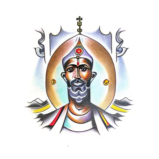 Surreal Ethiopian Christian Icon