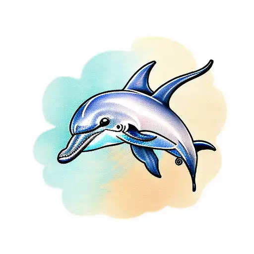 Dolphin With Tribal
