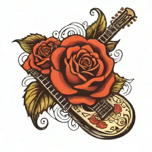 Guitar Rose