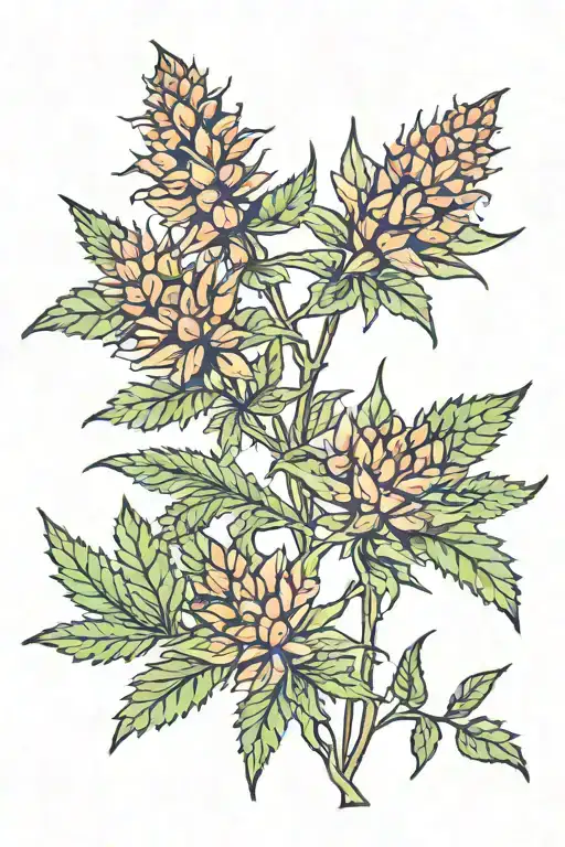 Dainty Marijuana Flowers Growing