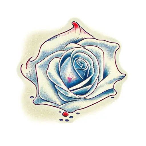 Beach And Rose Petals