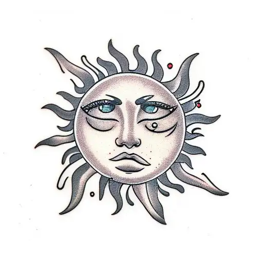 Sun And Cloud With Tears