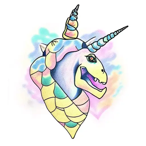 Heart Unicorn Turtle Dinosaur