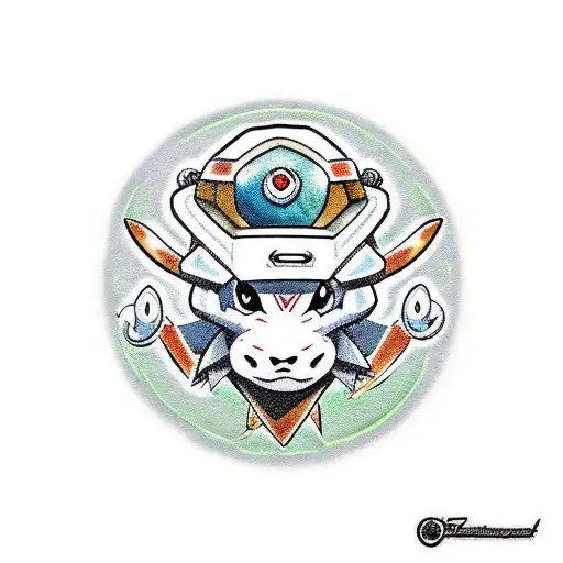 Pokemon Cubone With Master Chief Helmet