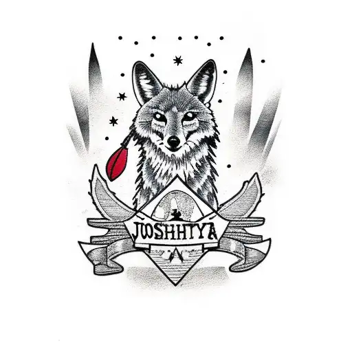 Joshua Tree And Coyote