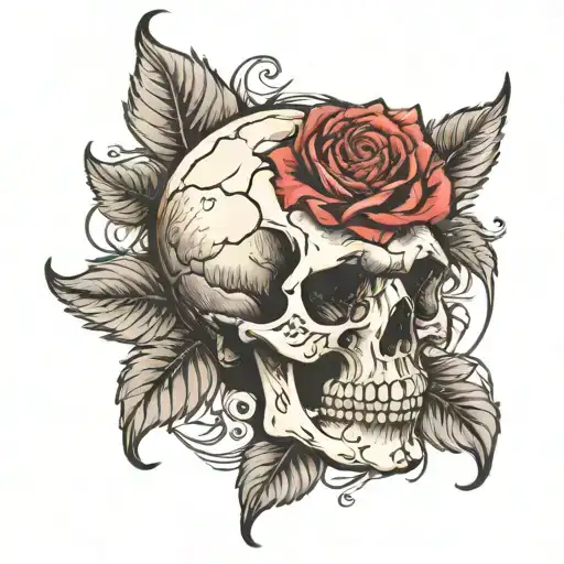 Skull Smoke Rose