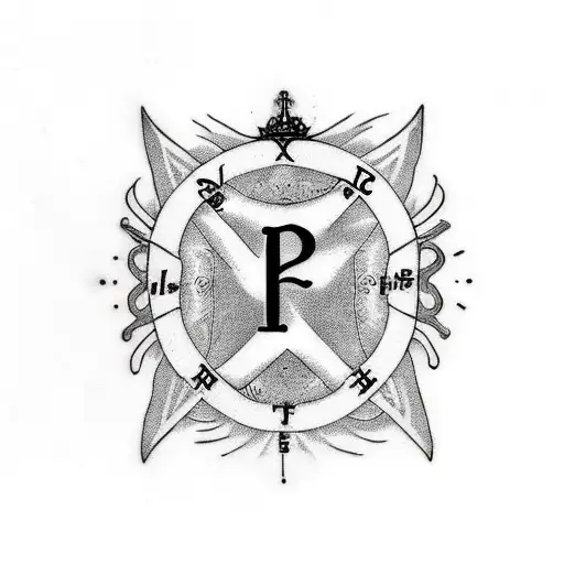 Rbts Love Yourself Symbol With The Word 'Epiphany' Incorporated In A Script Font