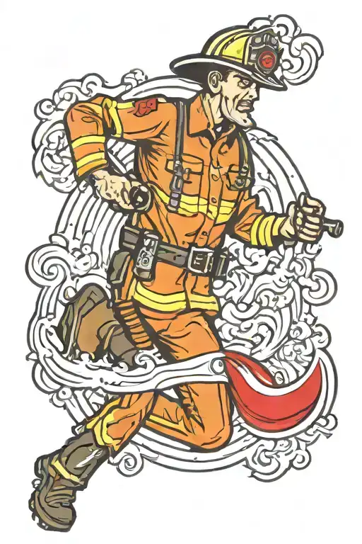 Tattooed Firefighter