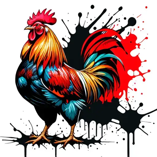 Rooster Similar To The One Used By The Kurri Roosters Soccer Club