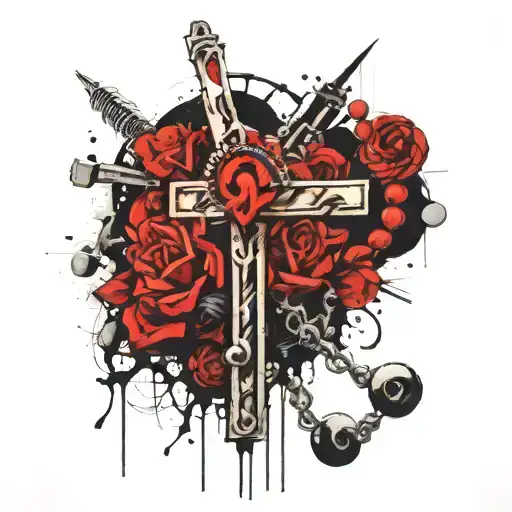 Rosary Going Around Forearm