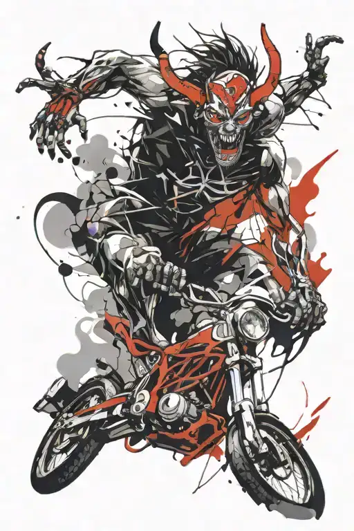 Demon On A Bike Jumping