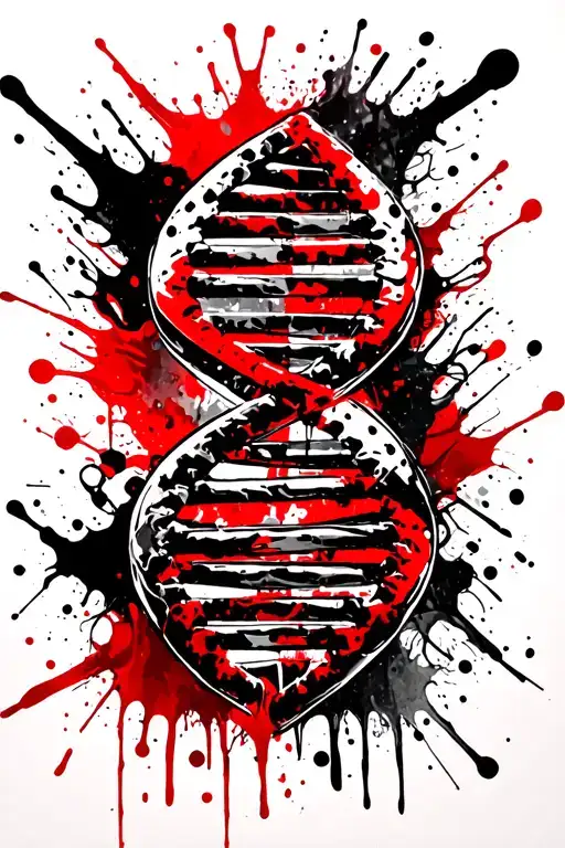 Dna Helix Graffiti Style