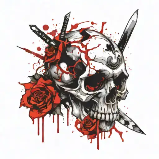 Animal Scull And Knife