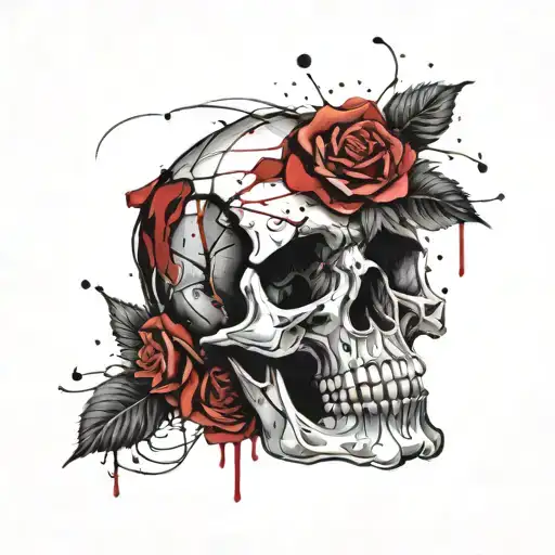 Skull And Roses