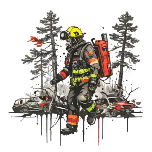 Fireman And Forest