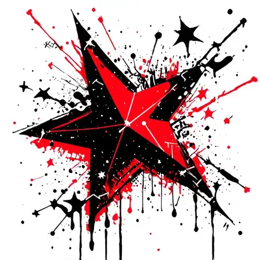 Trashy Y2k Star Constellation