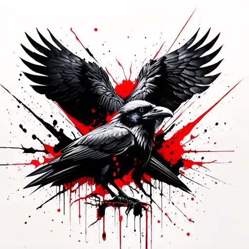 Raven With Two Heads