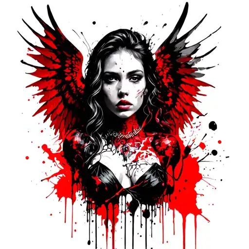 Angel Woman Offbeat Style