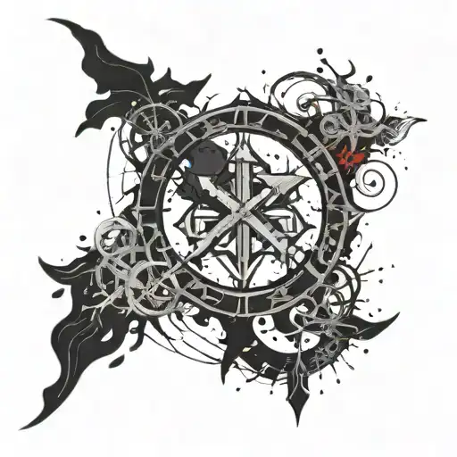 Chi Rho Alpha And Omega Symbol Symbol Surrouned By Wreath