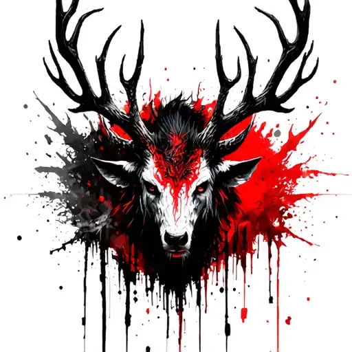 Leshen Witcher 3 Red And Black Forest
