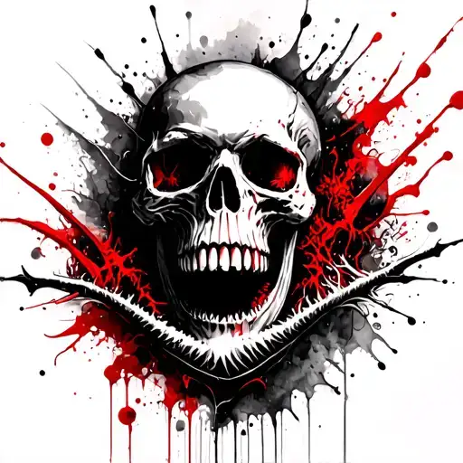 Skull And Sea Monster