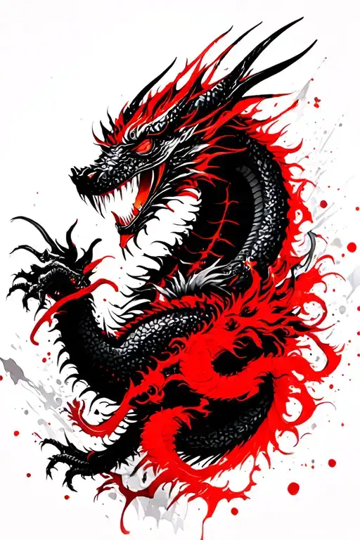 Samurai Dragon With Mask