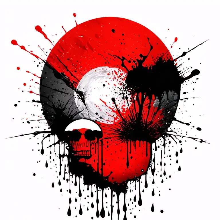 Sun With Rain Falling Off Of The Bottom