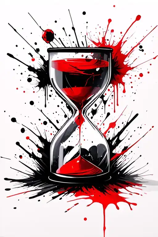 Life And Death Hourglass Filled