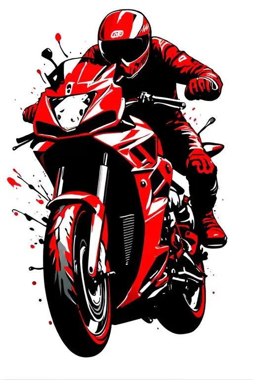 Haida Motorbike Doing A Wheelie