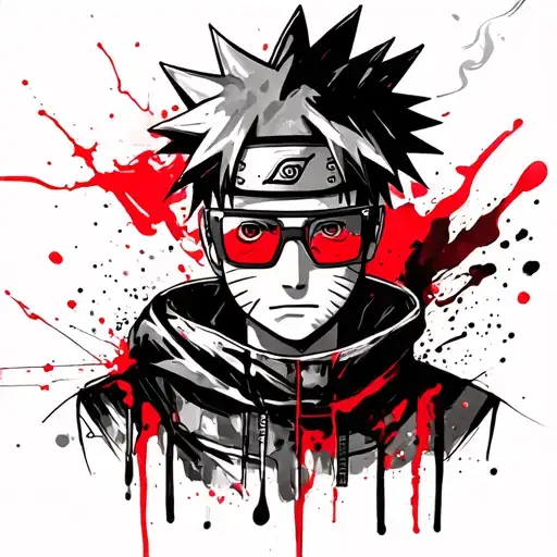 Naruto With Smoked Glasses Smoking