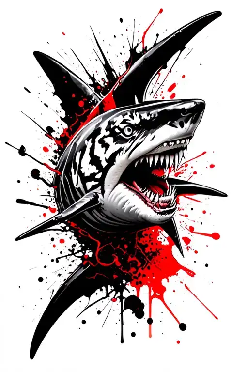 A Tiger Shark Emerging