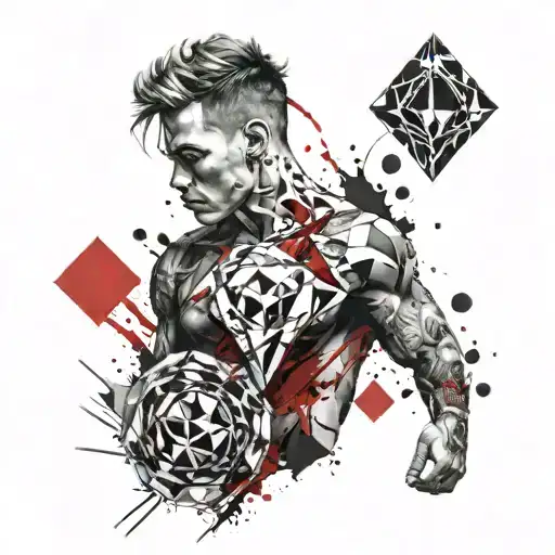 Diamond Hero Sybol With A T In The Middle