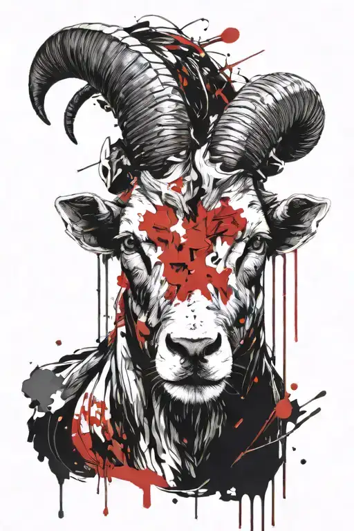 Head Of A Normal Looking Aries Without Demonic Touch