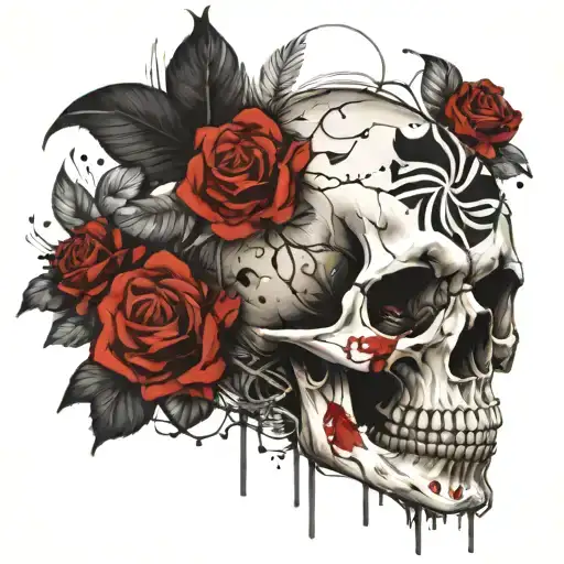 Skull Flower Bouquet