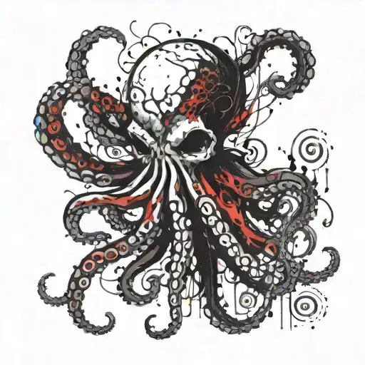 An Octopus Whose Body Is A Skull