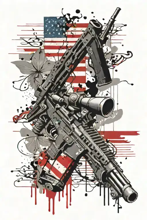 American Flag 2Nd Amendment Scroll