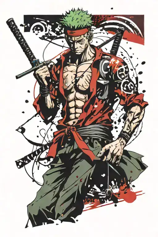 Zoro Showing His Loyalty Respect