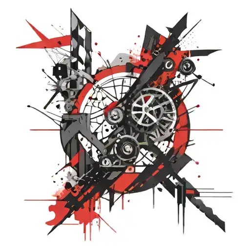 An Intricate Geometric Design Representing The Journey Of Overcoming Obstacles