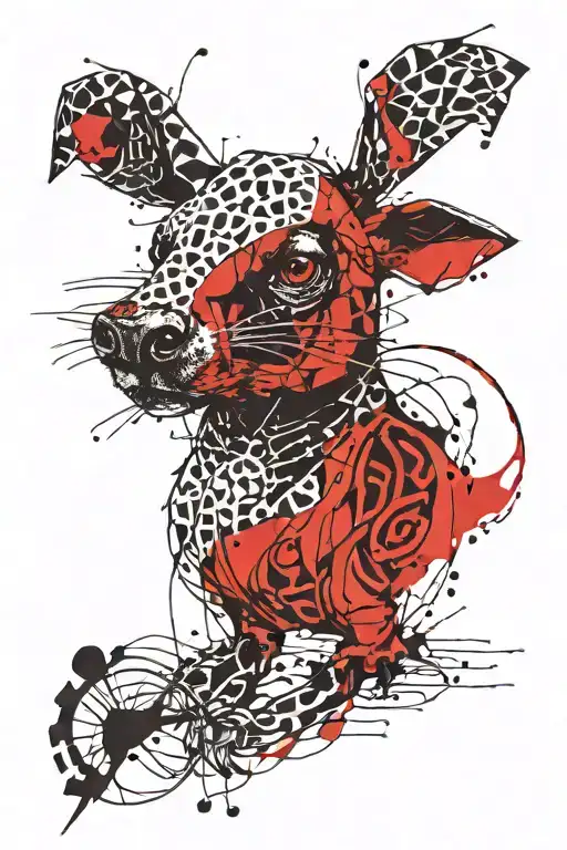 A Gloomy Animal With A Pattern