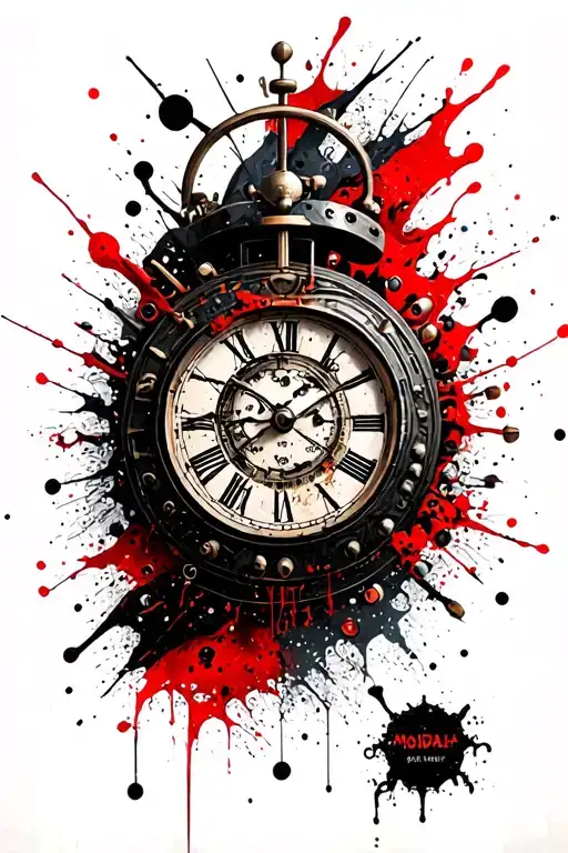 Ocean Waves And Mechanical Clock