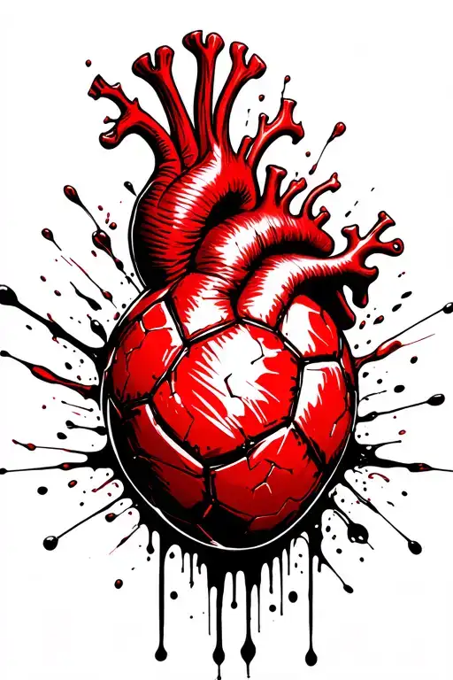 Hearth Growing From Soccer Ball