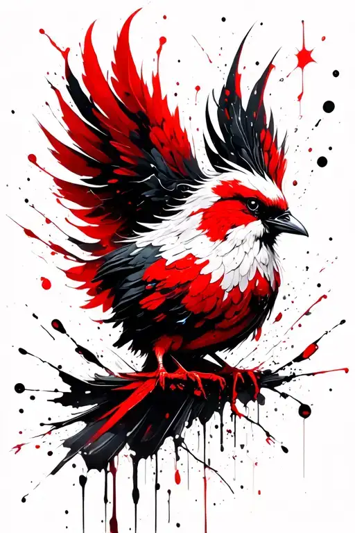 Feminine Ice Phenix Bird